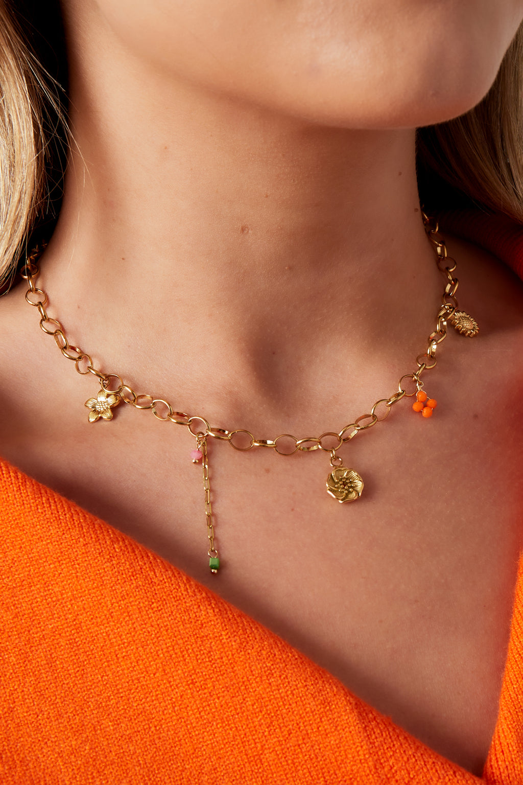 spring charms necklace