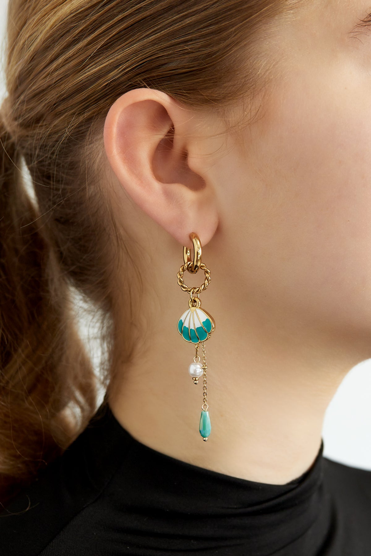 large shell earrings