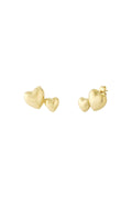 Stainless Steel Stud Earrings Heart Casual Daily Simple Series Women's jewelry