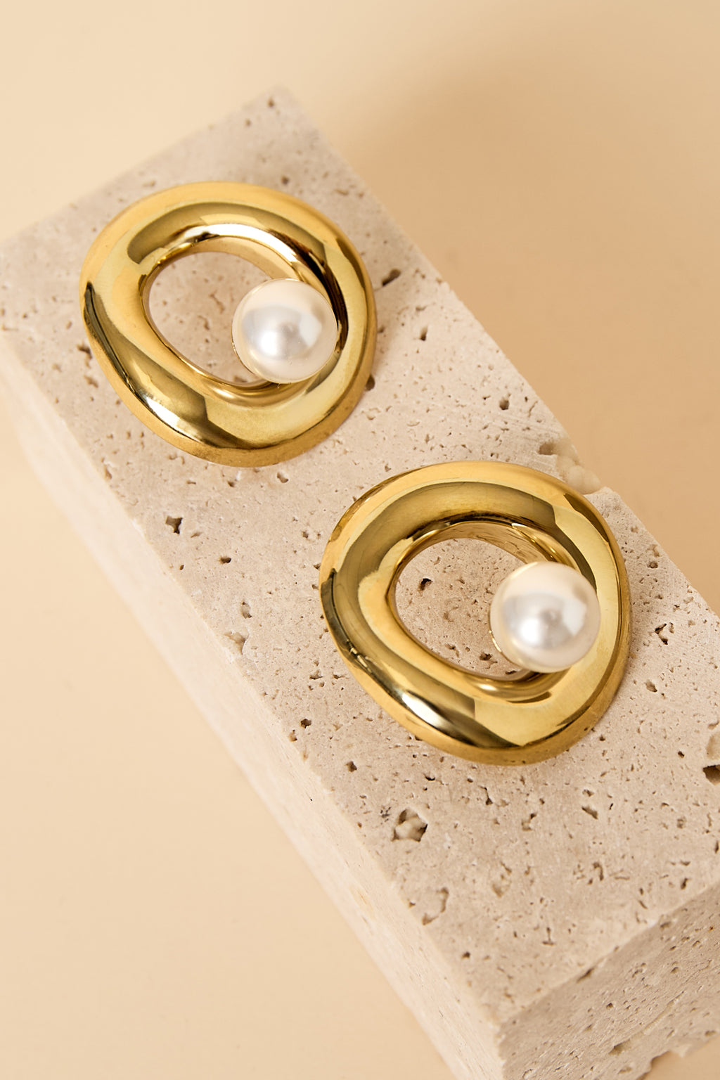 Stainless Steel Stud Earrings circle Casual Daily Simple Series Women's jewelry