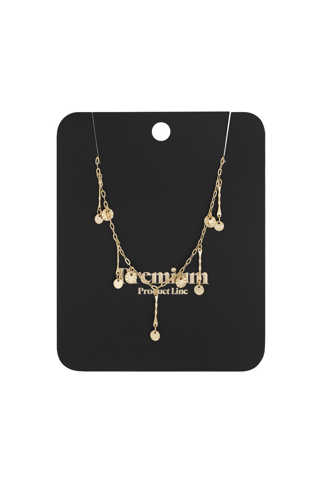 golden glimmer necklace