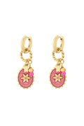 pink stardust earrings