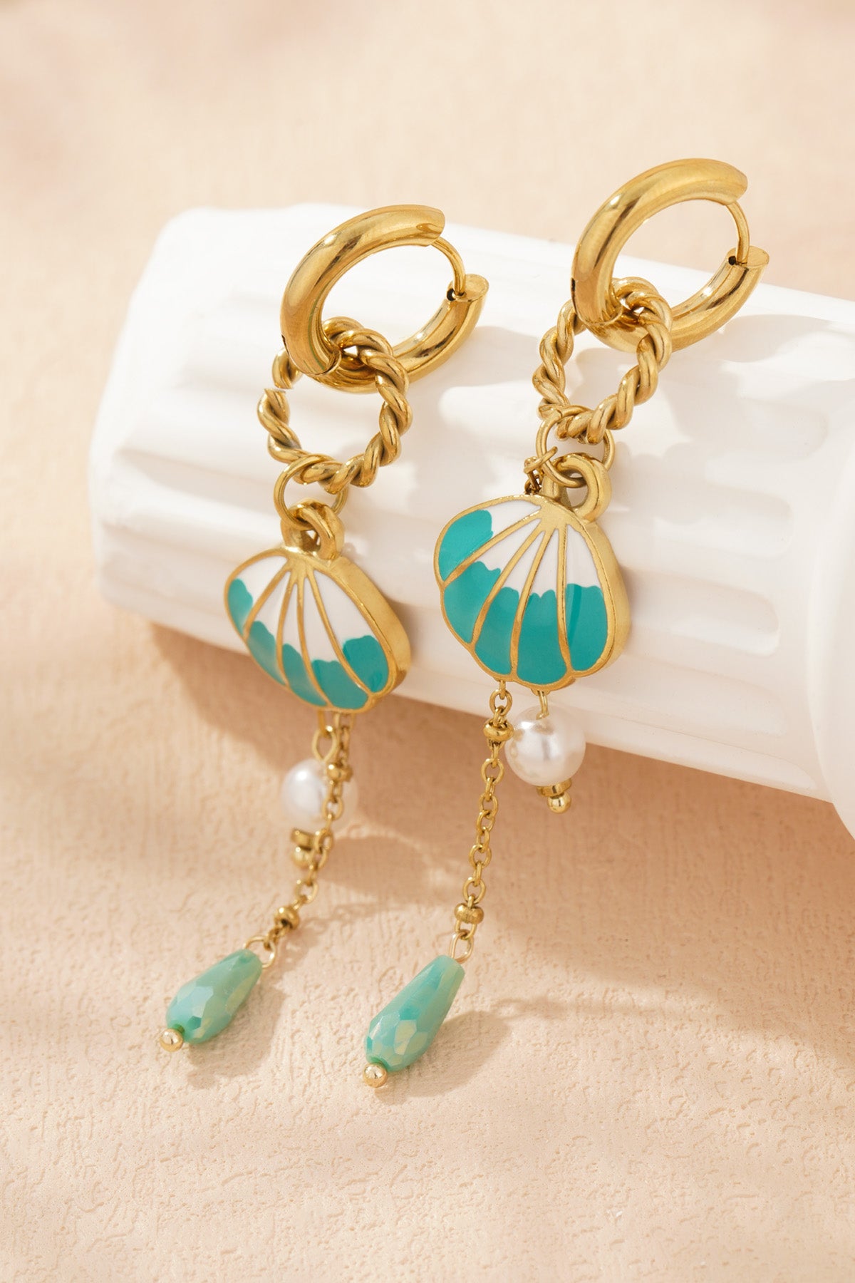 large shell earrings