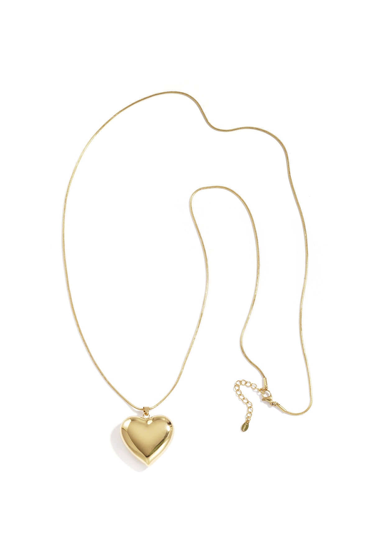 Stainless Steel Long Necklaces Heart Casual Daily Simple Series Women's jewelry