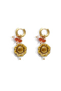 Stainless Steel Drop Earrings Flower Casual Daily Simple Series Women's jewelry