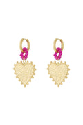 Stainless Steel Drop Earrings Heart Casual Daily Simple Series Women's jewelry