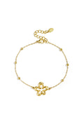 Bracelet with playful flowers in varying sizes