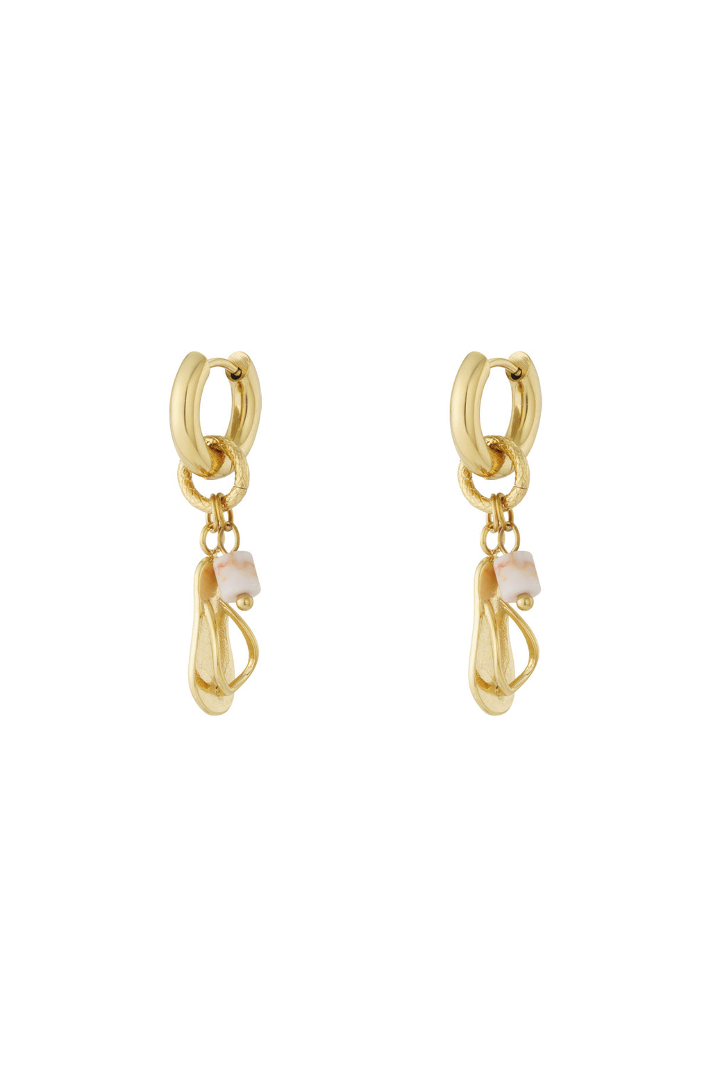Flip Flops earrings with bead