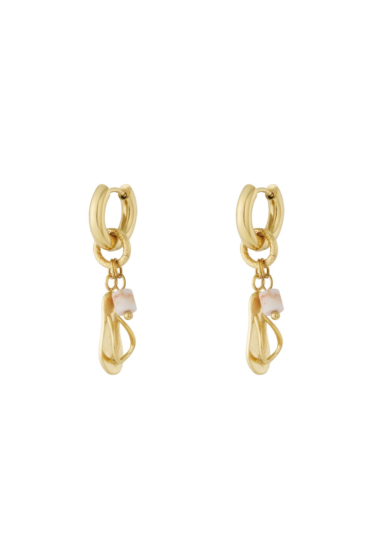 Flip Flops earrings with bead