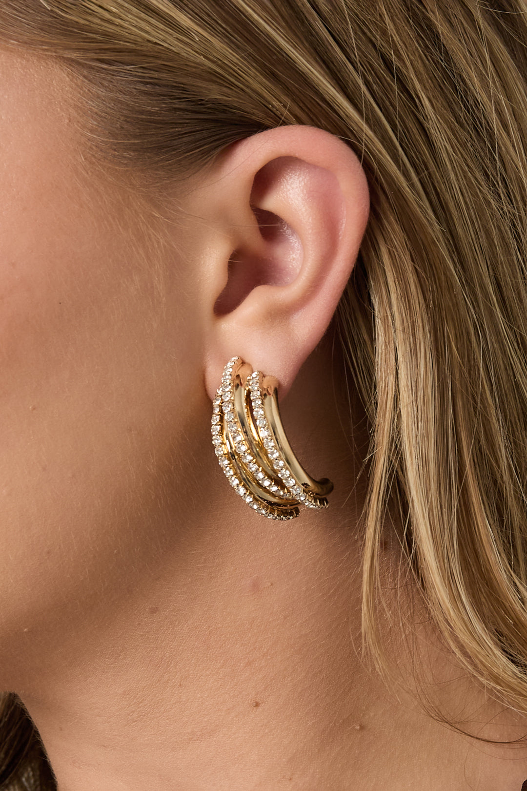 Iron Stud Earrings irregular shape Elegant Christmas Luxurious Series Women's jewelry
