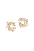 Copper Stud Earrings Geometric Elegant Christmas Luxurious Series Women's jewelry