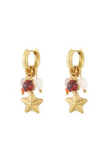 Stainless Steel Drop Earrings Star Casual Daily Simple Series Women's jewelry