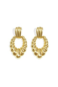 Statement earrings shell motif