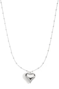 Stainless Steel Long Necklaces Heart Casual Daily Simple Series Women's jewelry