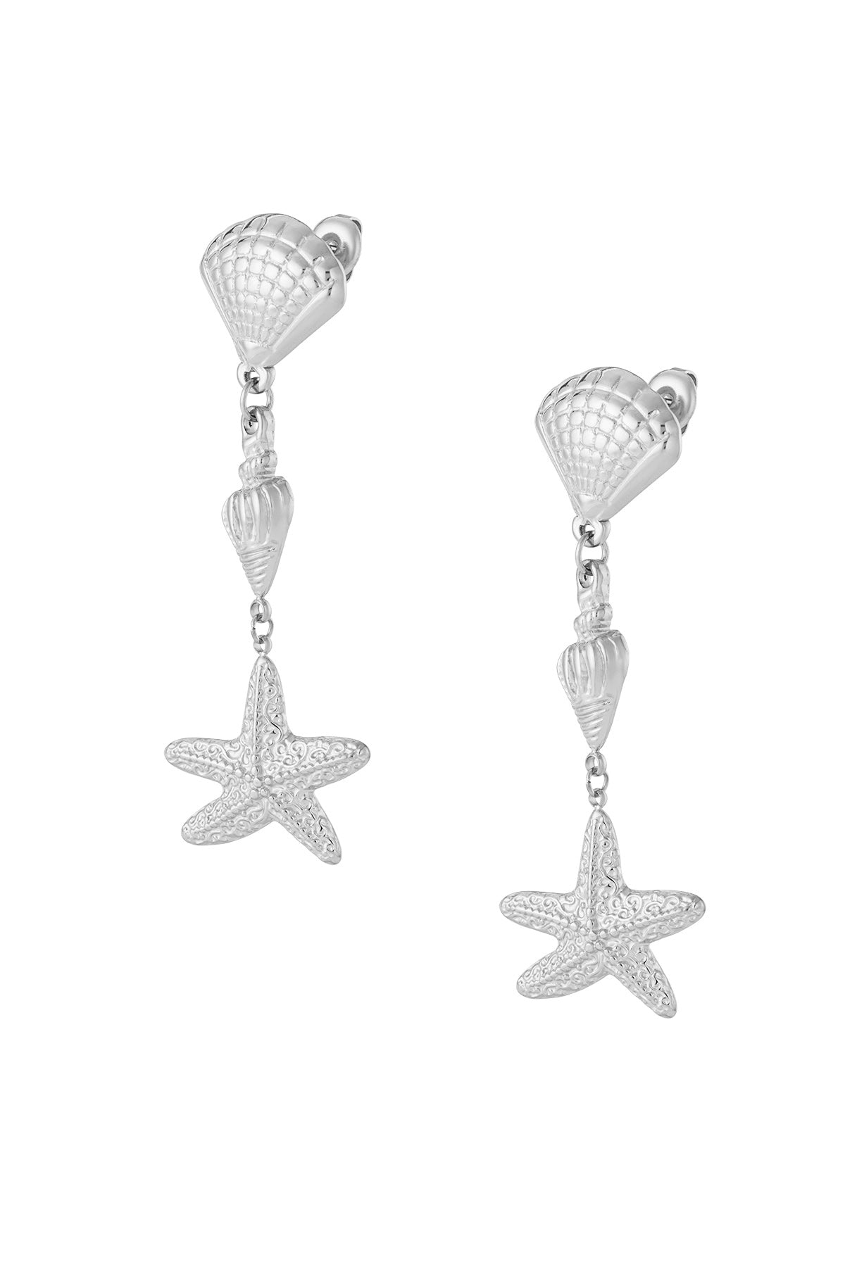 Triple shell Earrings