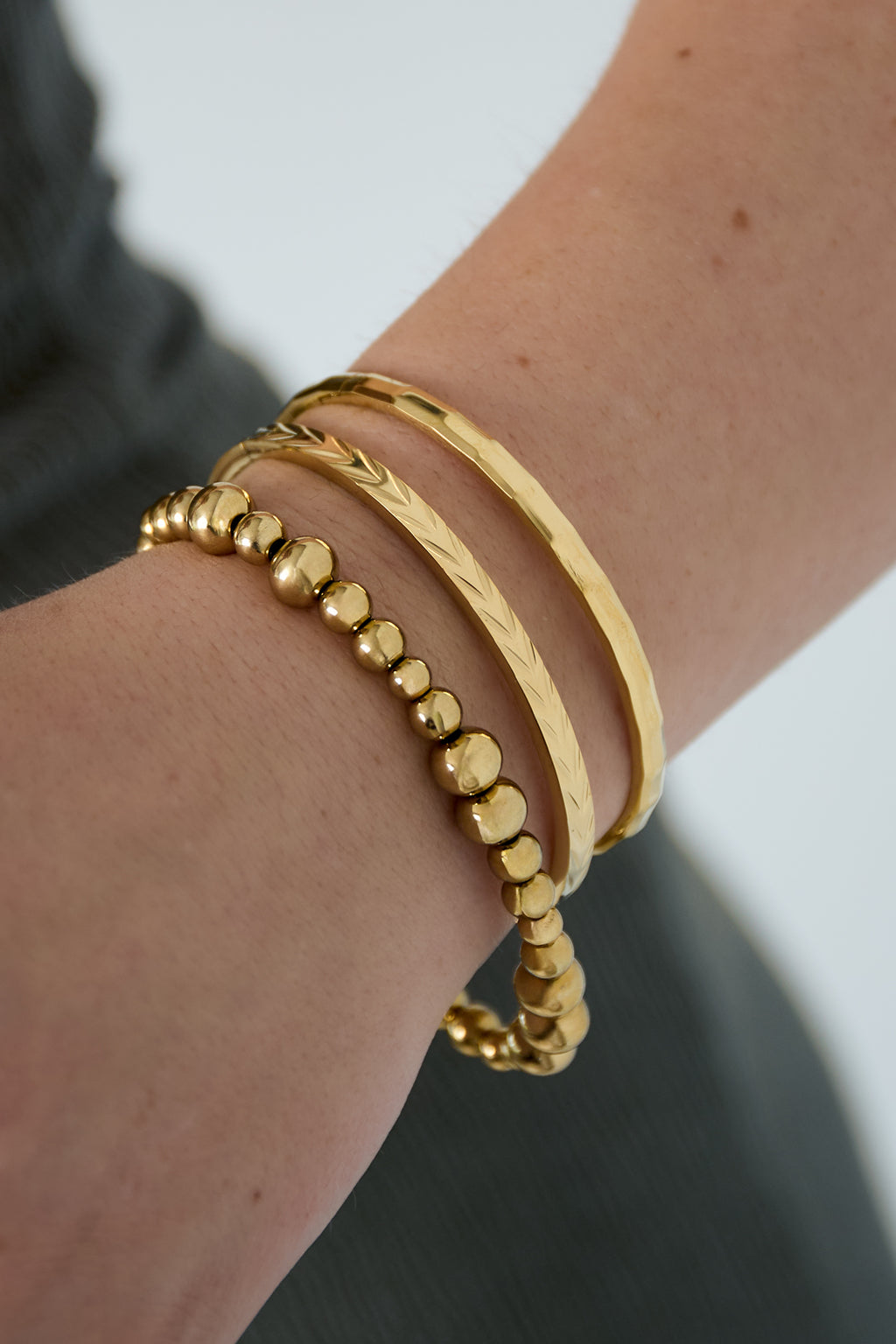 Stainless Steel Bangles Geometric Casual Daily