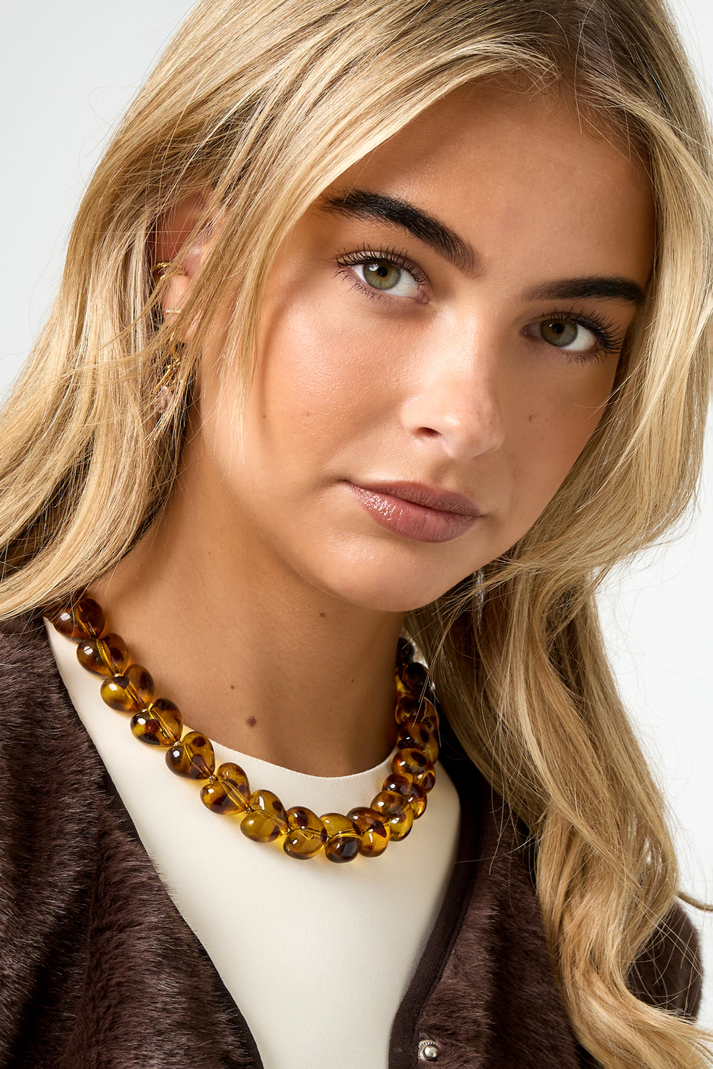 Acrylic Beaded Necklaces Leopard Print Retro Daily Classic Series Women's jewelry