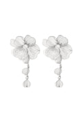 Stainless Steel Dangle Earrings Flower Casual Daily Simple Series Women's jewelry