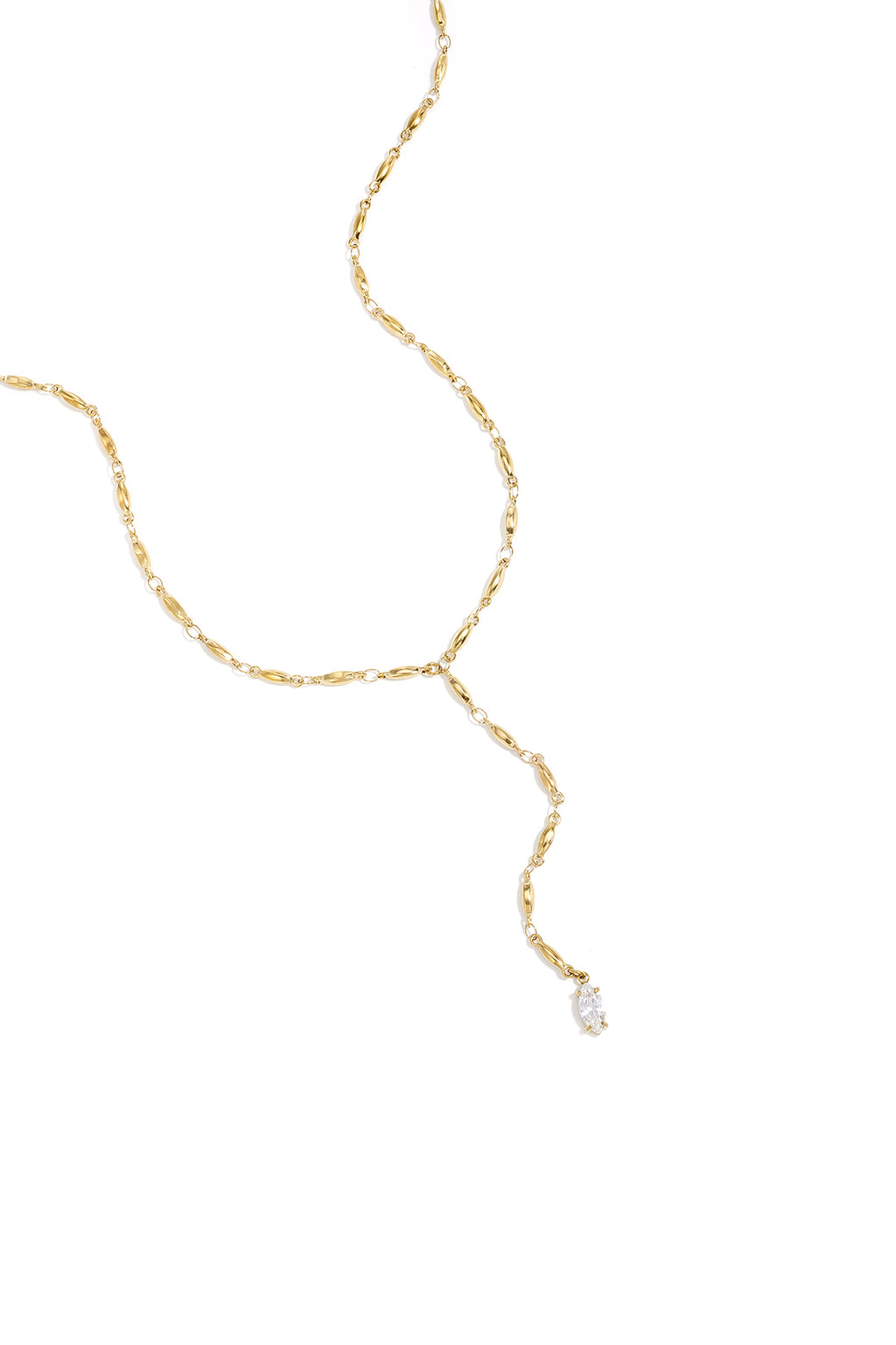 Necklace with hanging Rhinestone
