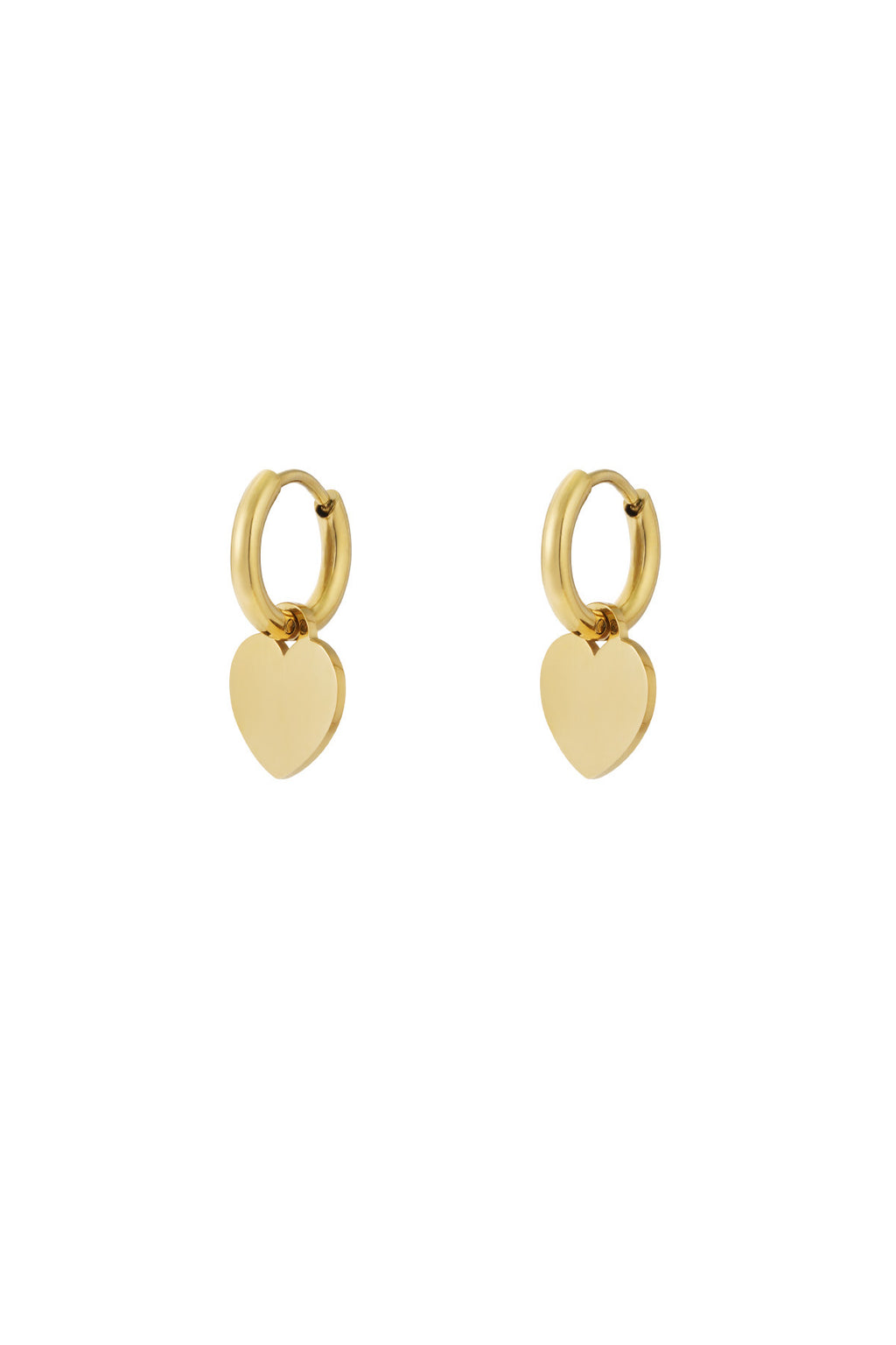 Simple heart earrings