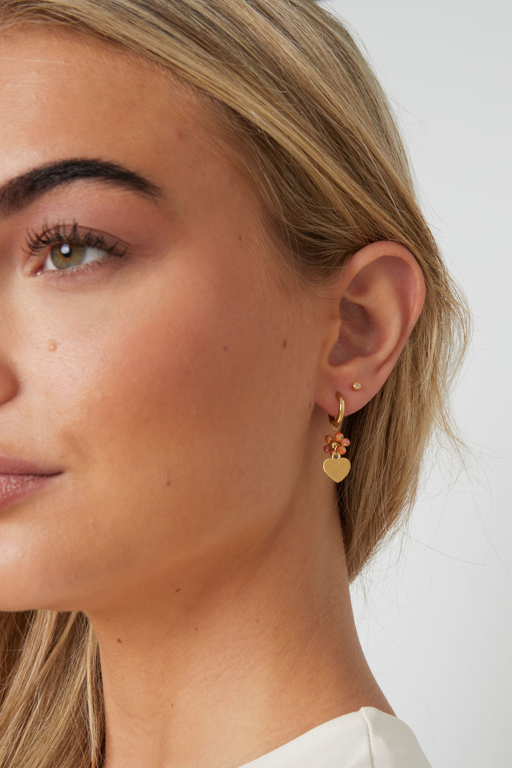 Stainless Steel Drop Earrings Flower Casual Daily Simple Series Women's jewelry