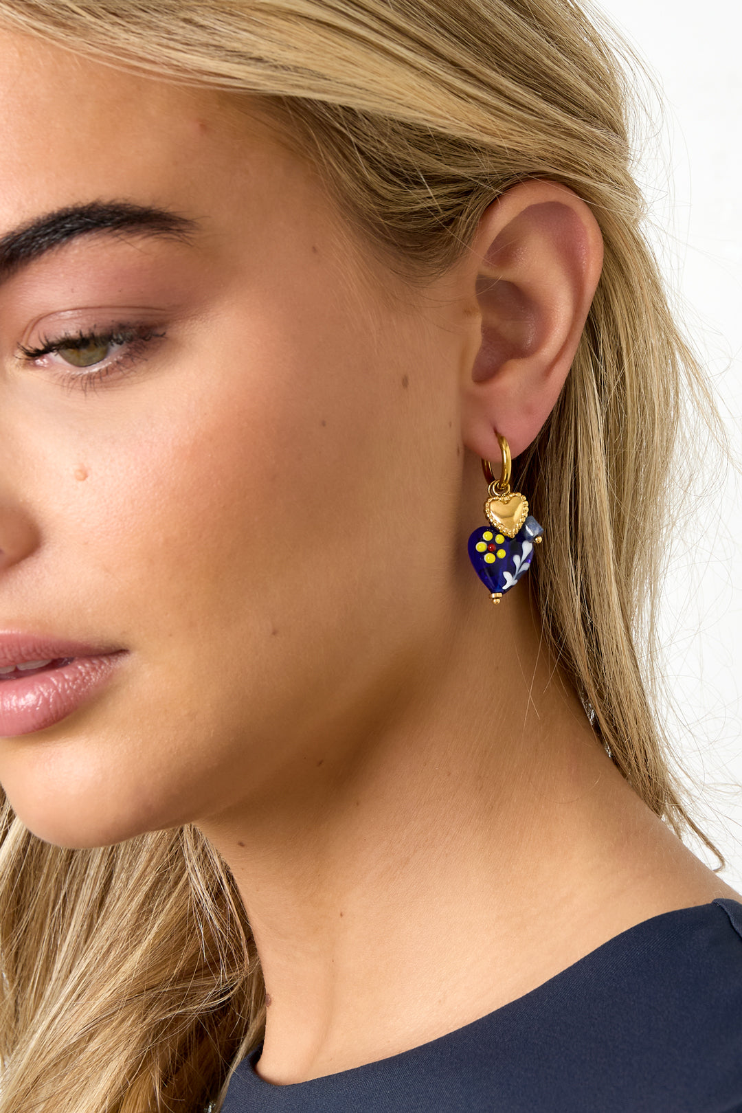 Stainless Steel Drop Earrings Heart Casual Daily Simple Series Women's jewelry