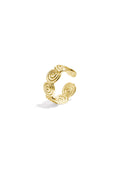 Adjustable twisted ring
