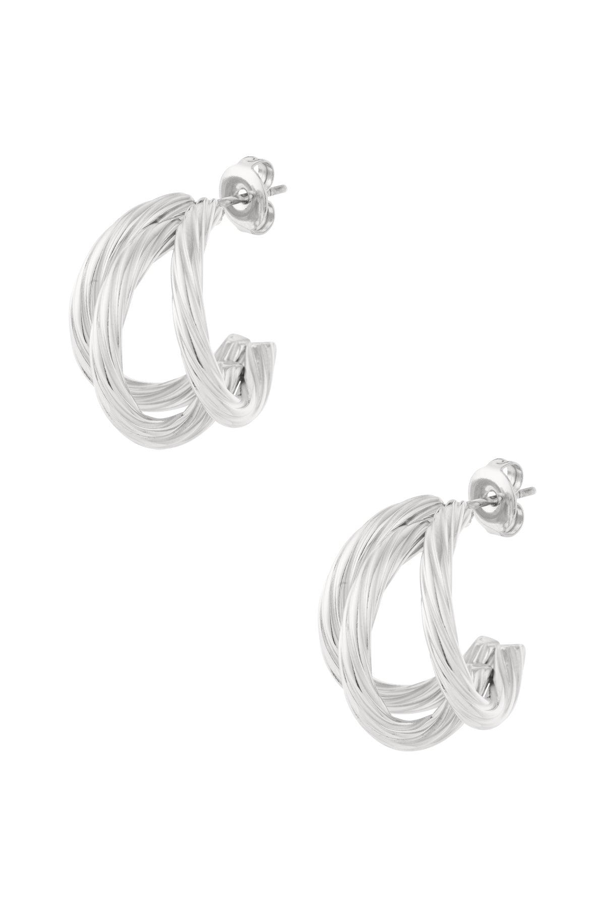 Stainless Steel Hoop Earrings Geometric Daily Daily