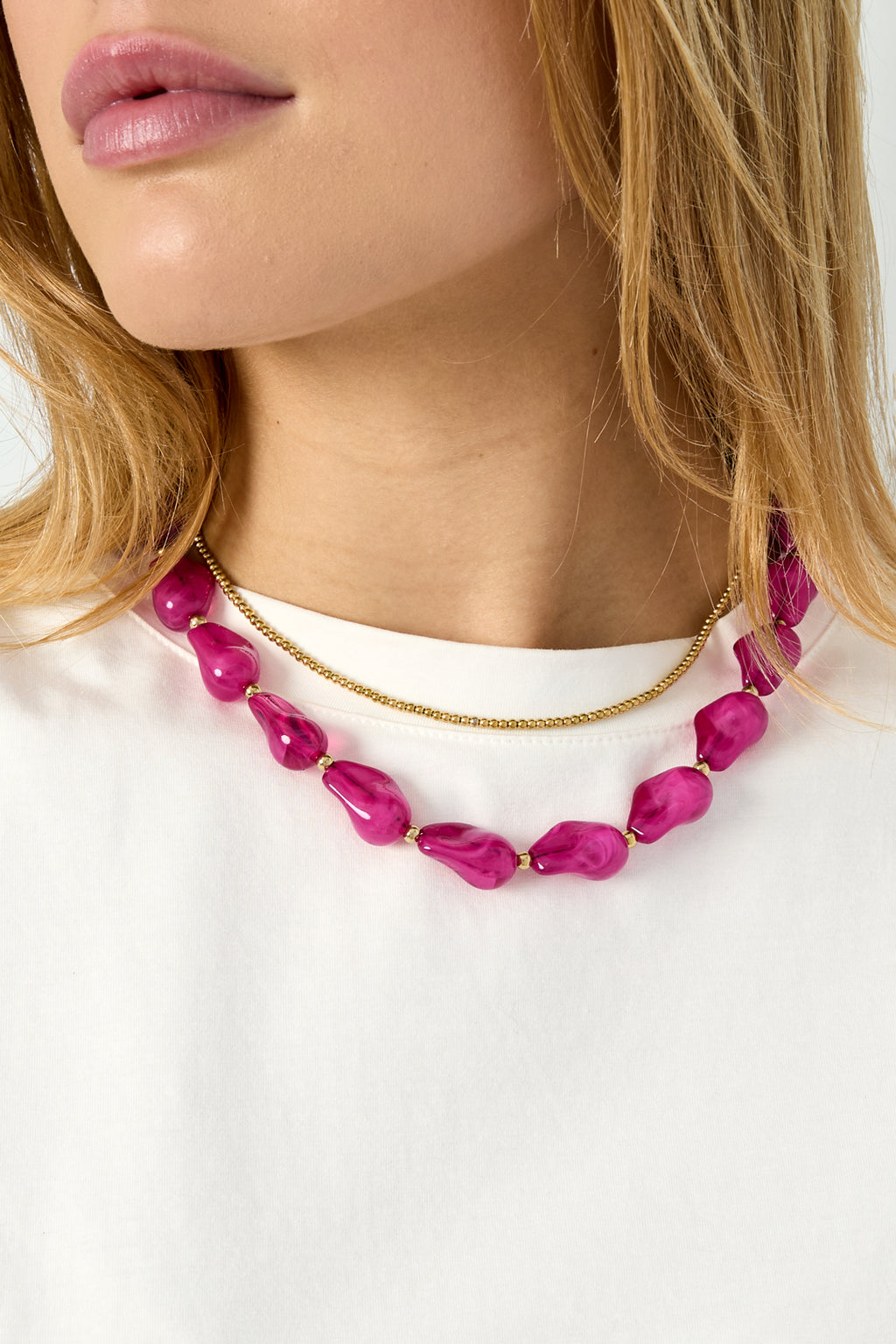 Acrylic Beaded Necklaces Beads Casual Daily Simple Series Women's jewelry