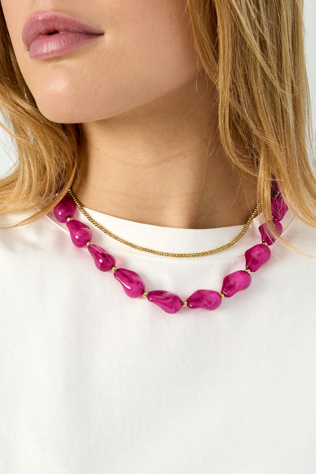 Acrylic Beaded Necklaces Beads Casual Daily Simple Series Women's jewelry