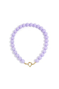 Necklace with large beads and front closure-15mm