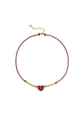 Polyester Beaded Necklaces Heart Casual Daily Simple Series Women's jewelry