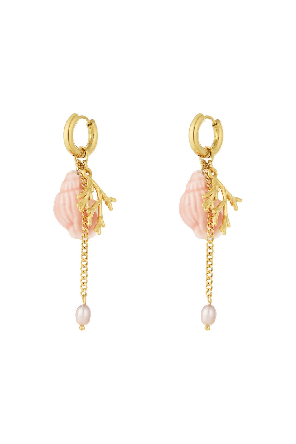 Coral vibes earrings