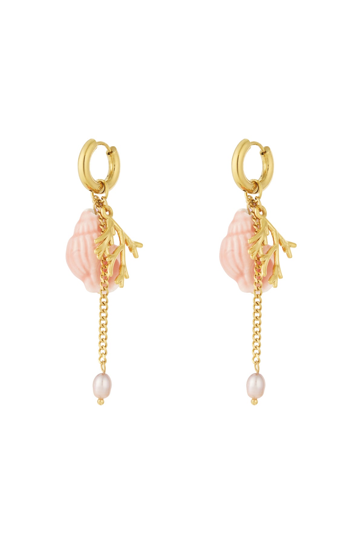 Coral vibes earrings