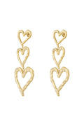 Stainless Steel Drop Earrings Heart Casual Daily