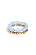 Bracelet set with organic beads
